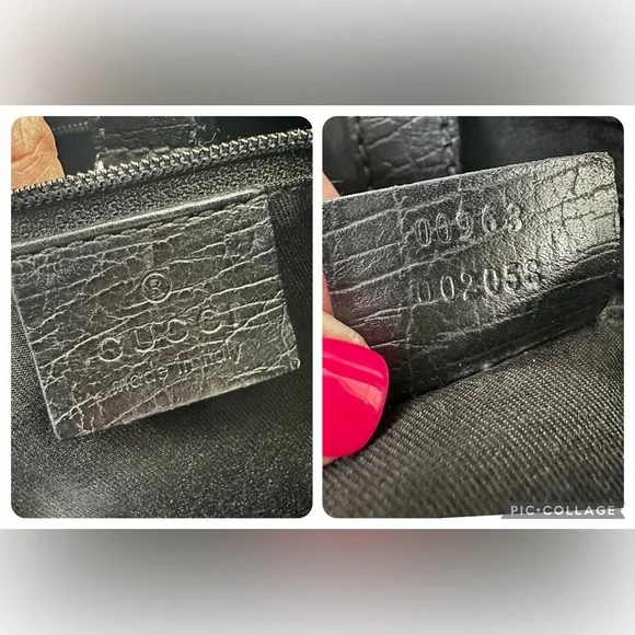 🖤Vintage Gucci Jackie Hobo Canvas & Leather